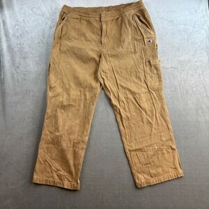 Champion Carpenter Pants Brown Relaxed Fit Workwear Mens XL